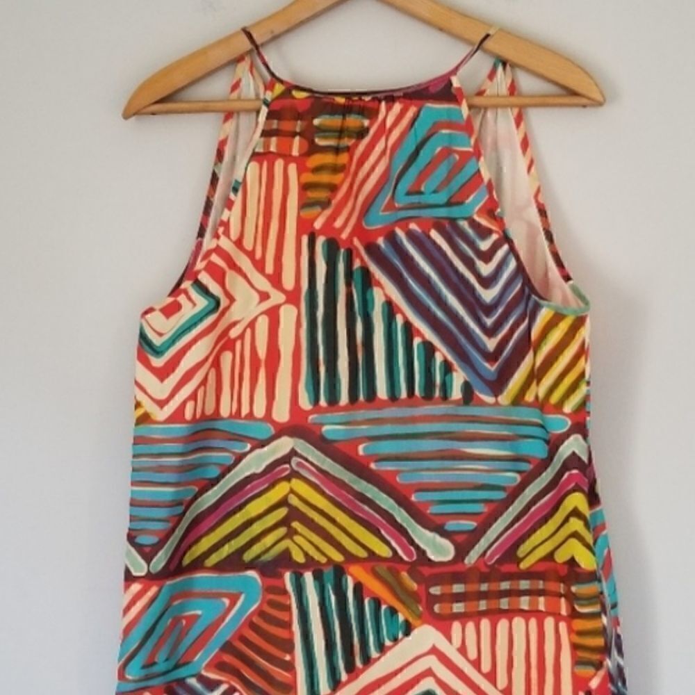 J CREW Collection Geometric Halter Sundress - Picture 4 of 10